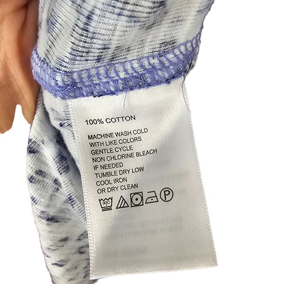 Tommy Bahama T Shirt Leopard Print Top Shirttail Hem Top Casual Top S Purple - Picture 8 of 9